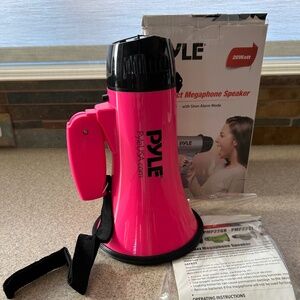 NIB! Pyle Compact Megaphone-Hot Pink